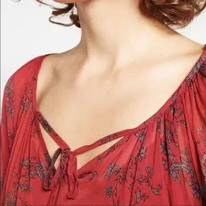 Free People | Dresses | Free People Sunsetter Red Tiered Mini Dress Size  Small | Poshmark